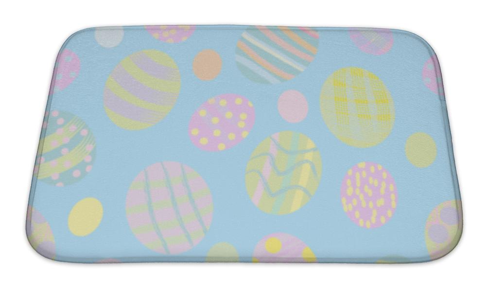 Bath Mat, Easter Eggs Pattern