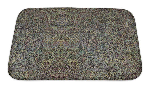 Bath Mat, Colored Grunge Vintage Pattern Wallpaper