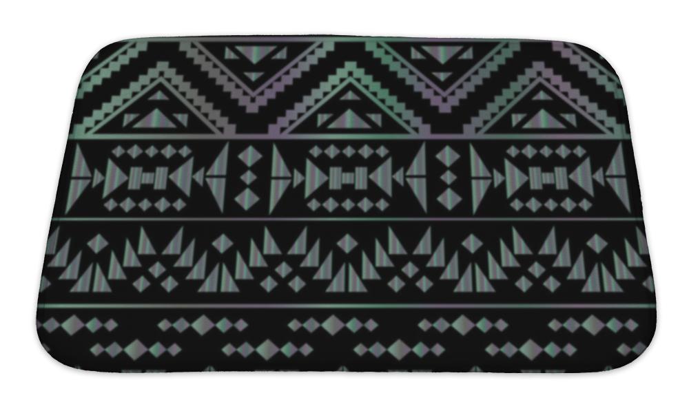 Bath Mat, Aztec Pattern Art Deco Style