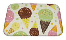 Load image into Gallery viewer, Bath Mat, Pattern Of Ice Cream