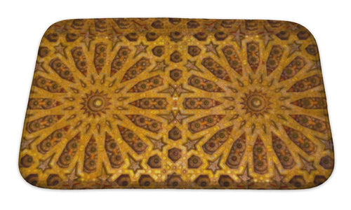 Bath Mat, Islamic Style Detail Of Wall Plaster Great