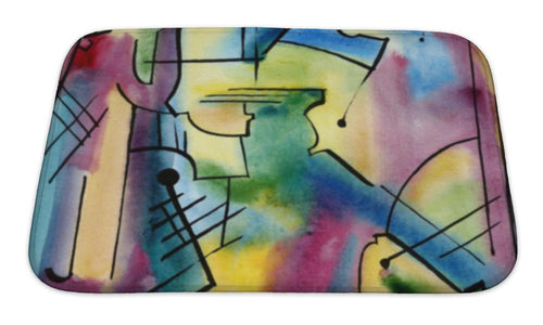 Bath Mat, Abstract Art Design