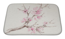 Load image into Gallery viewer, Bath Mat, Watercolor Branch Of Cherry Blossoms