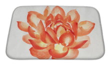 Load image into Gallery viewer, Bath Mat, Lotus Flower Watercolor Painting