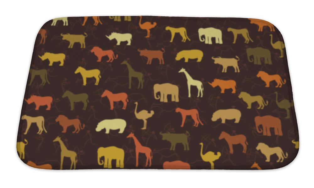 Bath Mat, Safari Pattern