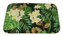 Load image into Gallery viewer, Bath Mat, Tropical Leaves And Flowers
