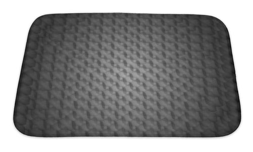 Bath Mat, Black And White Pattern Abstract