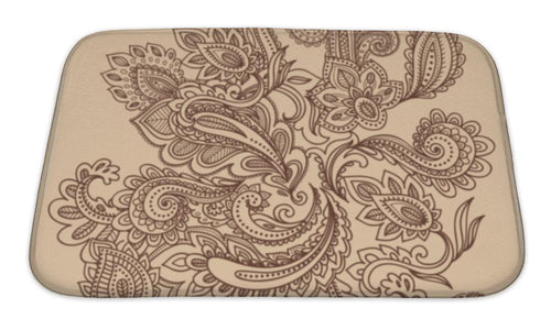 Bath Mat, Beautiful Indian Paisley Ornament