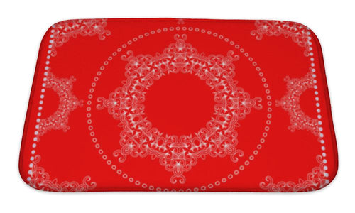 Bath Mat, Red Bandana