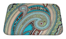 Load image into Gallery viewer, Bath Mat, Colorful Vintage Fabric With Blue And Brown Paisley Print