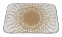 Load image into Gallery viewer, Bath Mat, Decorative Gold Patterns On White