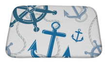 Load image into Gallery viewer, Bath Mat, Nautical Pattern