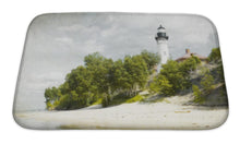 Load image into Gallery viewer, Bath Mat, Old Picture Effect With Lighthouse