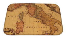 Load image into Gallery viewer, Bath Mat, Antique Map Of Italy