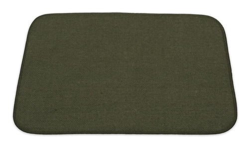 Bath Mat, Dark Green Fabric