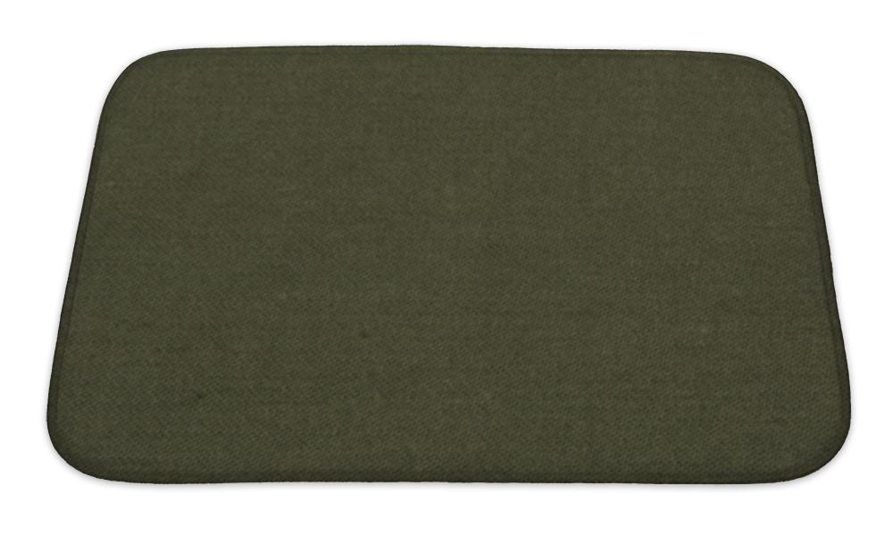 Bath Mat, Dark Green Fabric