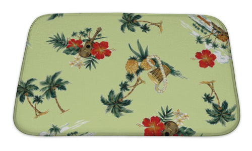 Bath Mat, Hawaiian Print