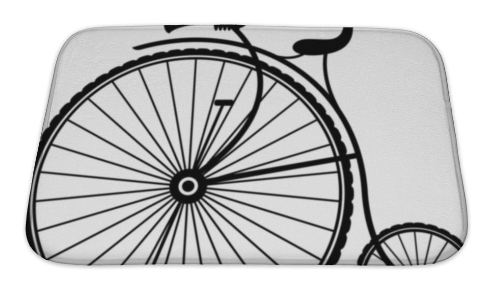 Bath Mat, Vintage Bicycle