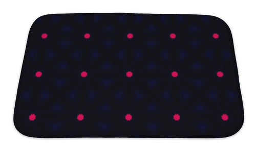 Bath Mat, Ethnic Pattern Abstract Kaleidoscope Fabric Design