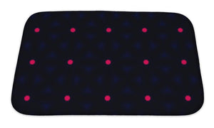 Bath Mat, Ethnic Pattern Abstract Kaleidoscope Fabric Design