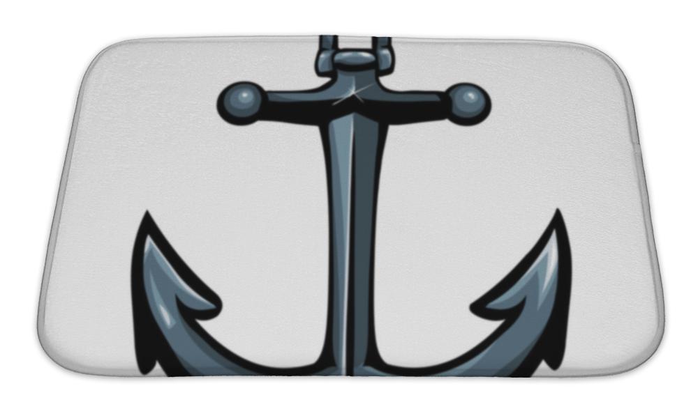 Bath Mat, Shiny Anchor