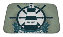 Load image into Gallery viewer, Bath Mat, Vintage Label With A Nautical Theme