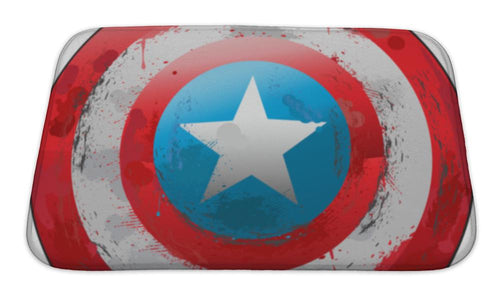 Bath Mat, Grunge Captain Shield