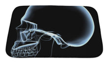 Load image into Gallery viewer, Bath Mat, Human Skull Xray Side View