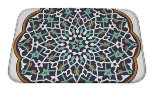 Bath Mat, Arabic Circular Pattern