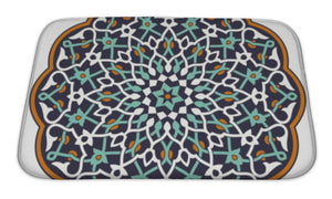 Bath Mat, Arabic Circular Pattern