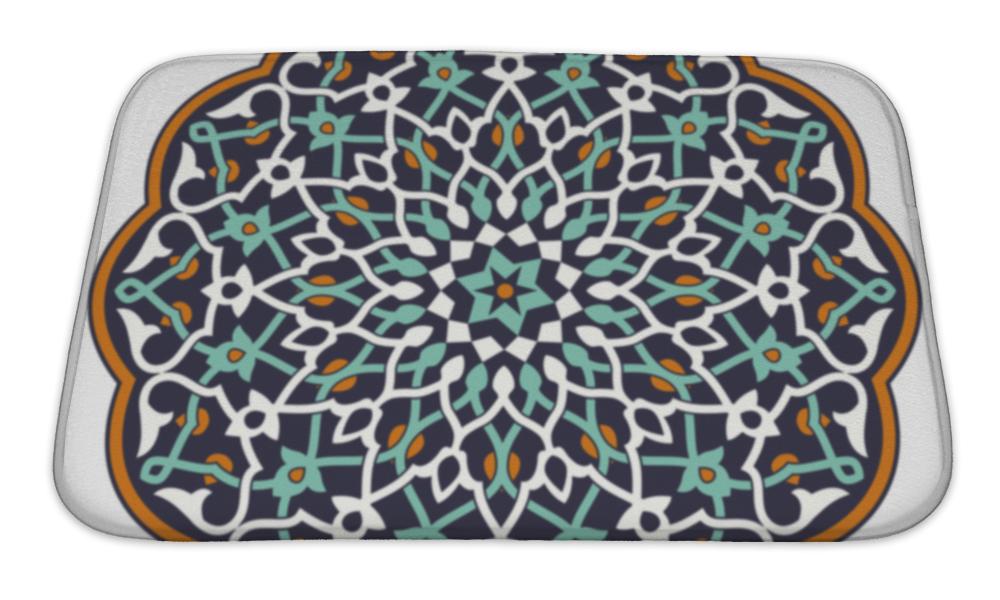 Bath Mat, Arabic Circular Pattern