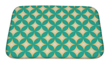 Load image into Gallery viewer, Bath Mat, Green Yellow Diamond Star Circle Pattern