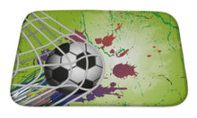 Load image into Gallery viewer, Bath Mat, Soccer Ball On For Football Design