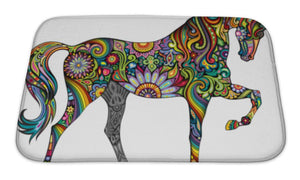 Bath Mat, Cheerful Horse