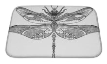 Load image into Gallery viewer, Bath Mat, Steampunk Dragonfly