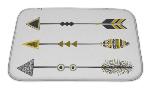 Bath Mat, Tribal Style Arrows Collection