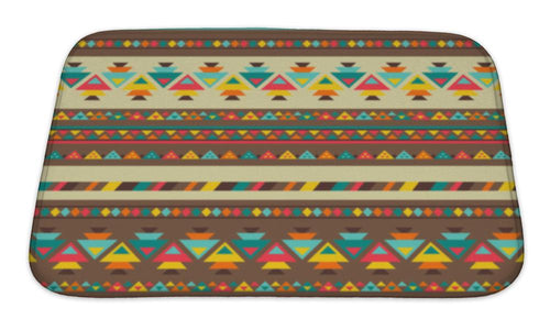 Bath Mat, Ethnic Pattern In Native Style