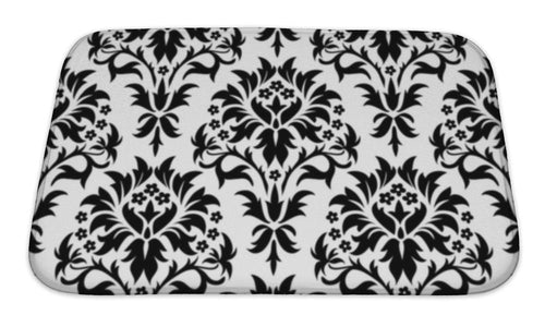 Bath Mat, Damask Pattern