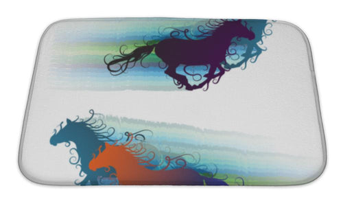 Bath Mat, Colored Horse