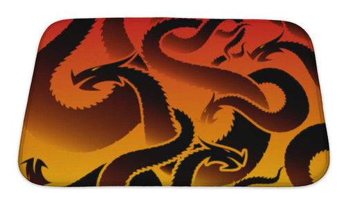 Bath Mat, Dragon Pattern