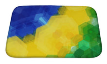 Load image into Gallery viewer, Bath Mat, Retro Pattern Made Of Hexagonal Shapes Mosaic Vecto