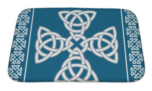 Bath Mat, Celtic Cross Ornamentsymbolizes Eternity Illustration