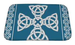 Bath Mat, Celtic Cross Ornamentsymbolizes Eternity Illustration