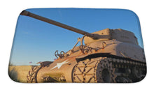 Load image into Gallery viewer, Bath Mat, Normandy American Ww2 Sherman Tank During Sunset