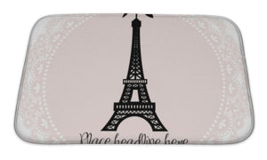 Bath Mat, Eiffel Tower Border Template
