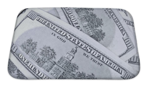 Bath Mat, 100 Dollar Bills