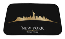 Load image into Gallery viewer, Bath Mat, New York City Skyline Silhouette Black