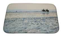 Load image into Gallery viewer, Bath Mat, Couple On A Pair Of Horses In Deauville France