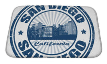 Load image into Gallery viewer, Bath Mat, Stamp With San Diego City From California State