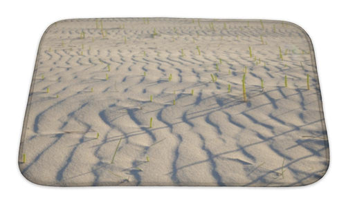 Bath Mat, Long Beach Sand And Wind Pattern